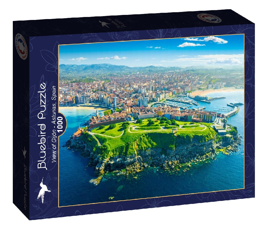 PUZZLE 1000P - VUE DE GIJON - LES ASTURIES, ESPAGNE