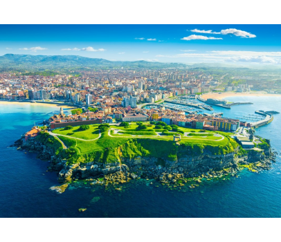 PUZZLE 1000P - VUE DE GIJON - LES ASTURIES, ESPAGNE