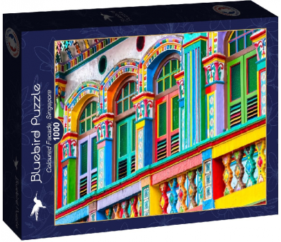 PUZZLE 1000P - FACADE COLOREE, SINGAPOUR