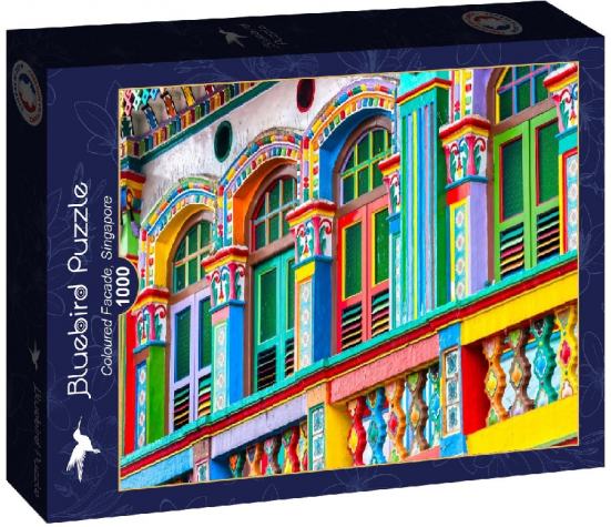 PUZZLE 1000P - FACADE COLOREE, SINGAPOUR