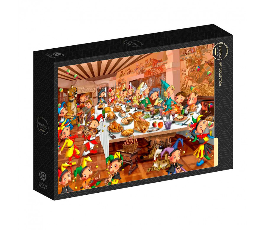 PUZZLE 1000P - FRANCOIS RUYER - LA FETE MEDIEVALE