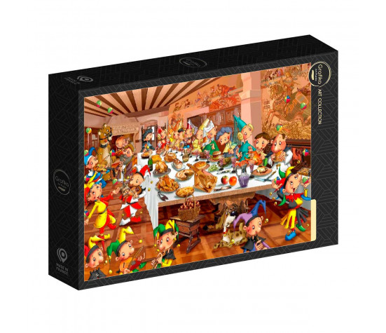 PUZZLE 1000P - FRANCOIS RUYER - LA FETE MEDIEVALE