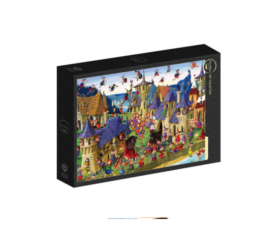 PUZZLE 1000P - FRANCOIS RUYER - FETE DES SORCIERES AU CHATEAU