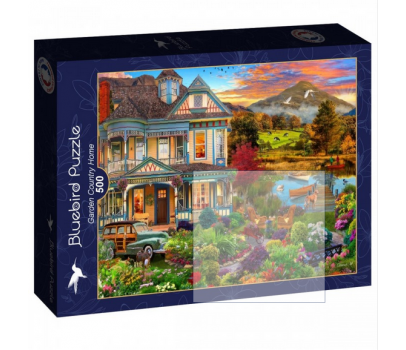 PUZZLE 500P - JARDIN DE MAISON DE CAMPAGNE