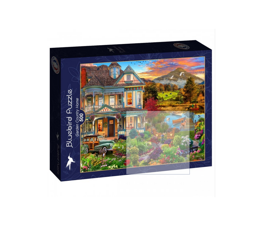 PUZZLE 500P - JARDIN DE MAISON DE CAMPAGNE