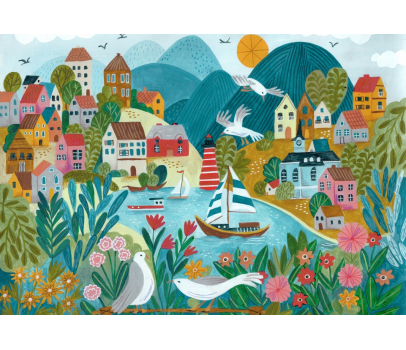 PUZZLE 1000P - VILLAGE COTIER