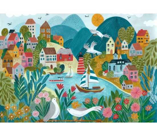 PUZZLE 1000P - VILLAGE COTIER