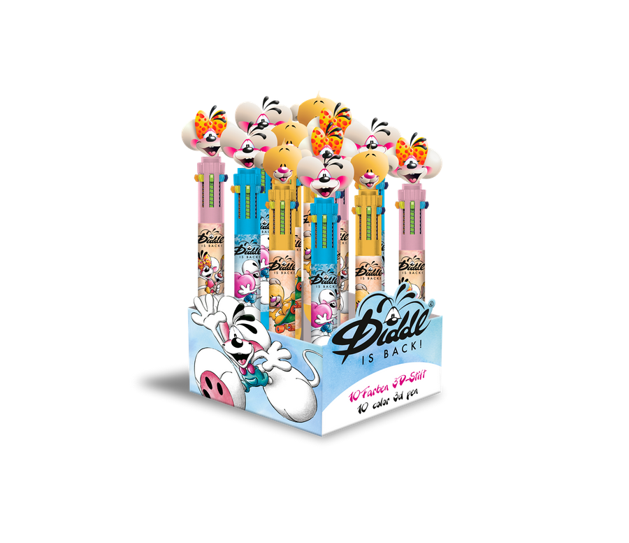 STYLO 3D 10 COULEURS DIDDL
