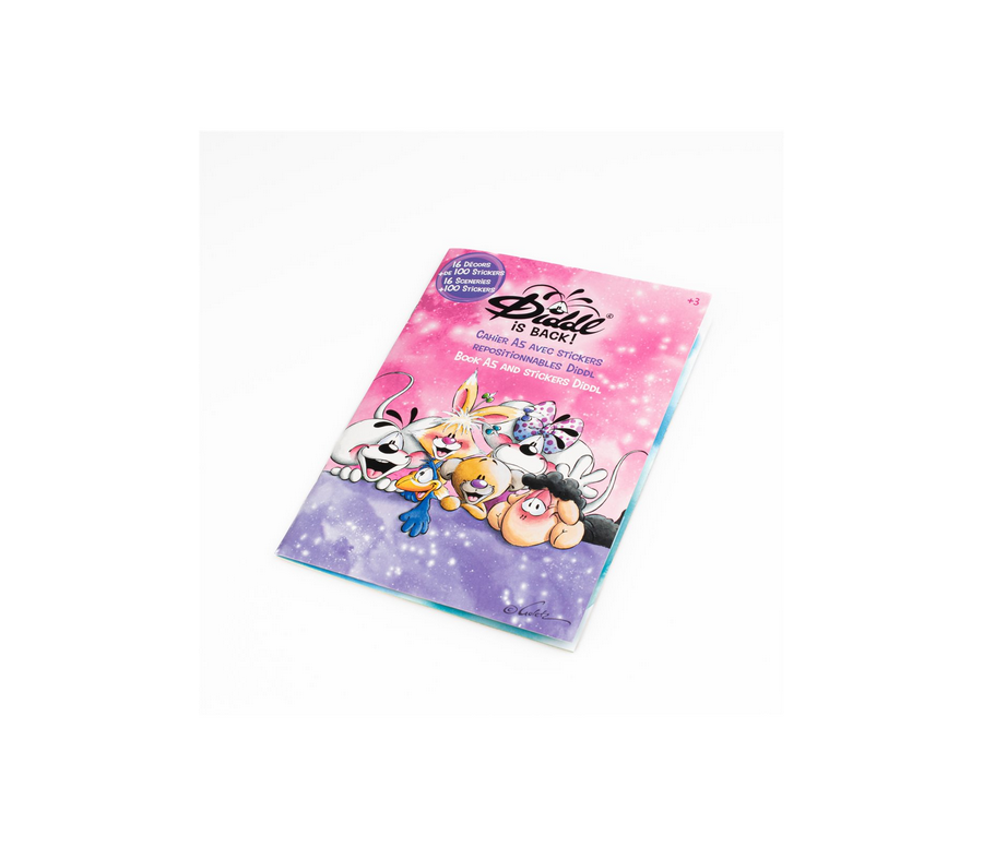 CAHIER AVEC STICKERS REPOSITIONNABLES A5 DIDDL