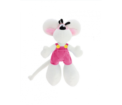 PELUCHE DIDDL EN SALOPETTE ROSE 30CM