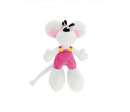 PELUCHE DIDDL EN SALOPETTE ROSE 30CM