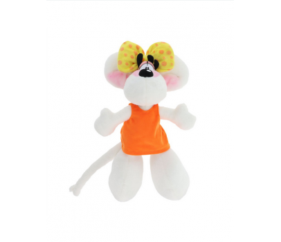 PELUCHE DIDDLINA EN ROBE ORANGE 30CM