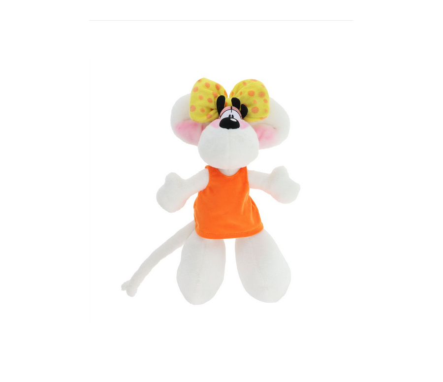 PELUCHE DIDDLINA EN ROBE ORANGE 30CM