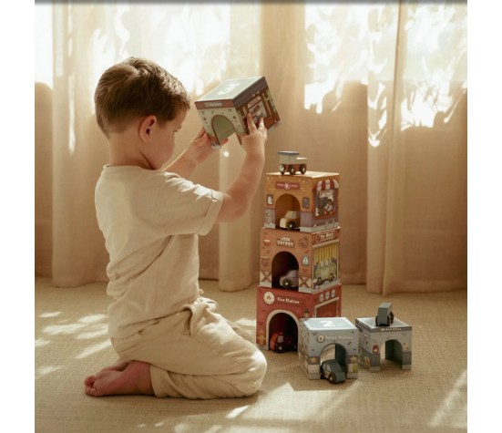 BLOCS A EMPILER AVEC VOITURES FSC