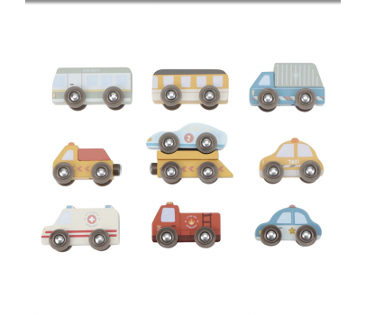 ENSEMBLE DE VEHICULES EN BOIS FSC