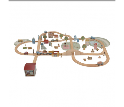 CIRCUIT DE TRAIN XXL EN BOIS FSC