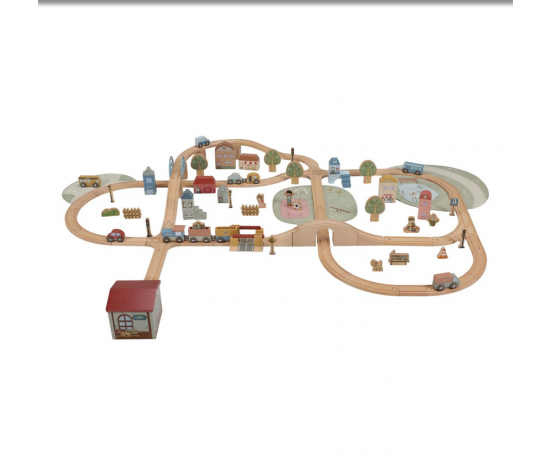 CIRCUIT DE TRAIN XXL EN BOIS FSC