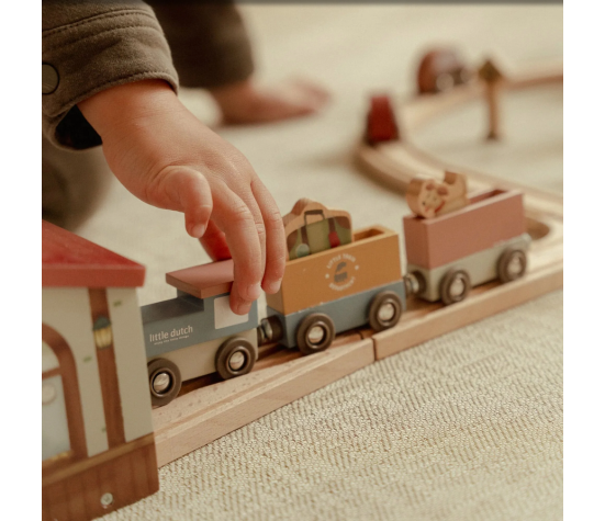 CIRCUIT DE TRAIN XXL EN BOIS FSC