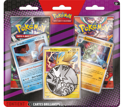 POKEMON - PACK 2 BOOSTERS + 3 BRILLANTES