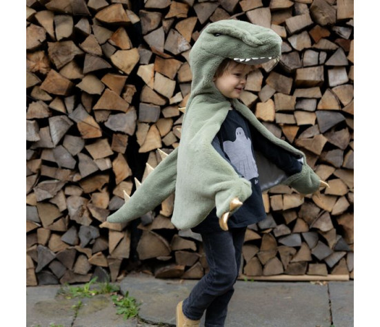 CAPE DE T-REX, DOUCE ET CALINE, VERT, TAIILE US 5-6