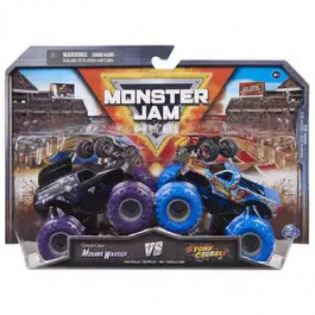 PACK DE 2 VEHICULES DIE CAST 1:64 MONSTER JAM