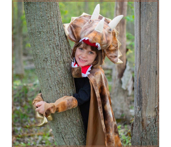 CAPE DE TRICERATOPS GRANDASAURUS AVEC GRIFFES, TAILLE US 7-8 (3 PCS)