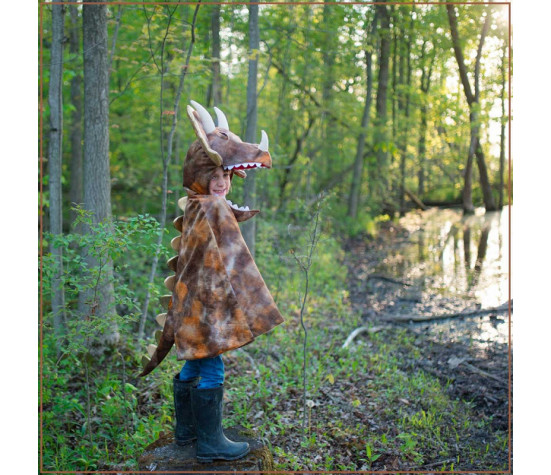 CAPE DE TRICERATOPS GRANDASAURUS AVEC GRIFFES, TAILLE US 7-8 (3 PCS)