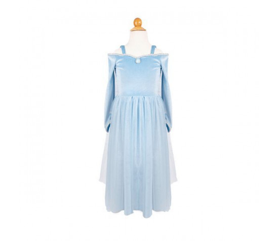 ROBE DE PRINCESSE VELOURS REINE DES GLACES, TAILLE US 7-8