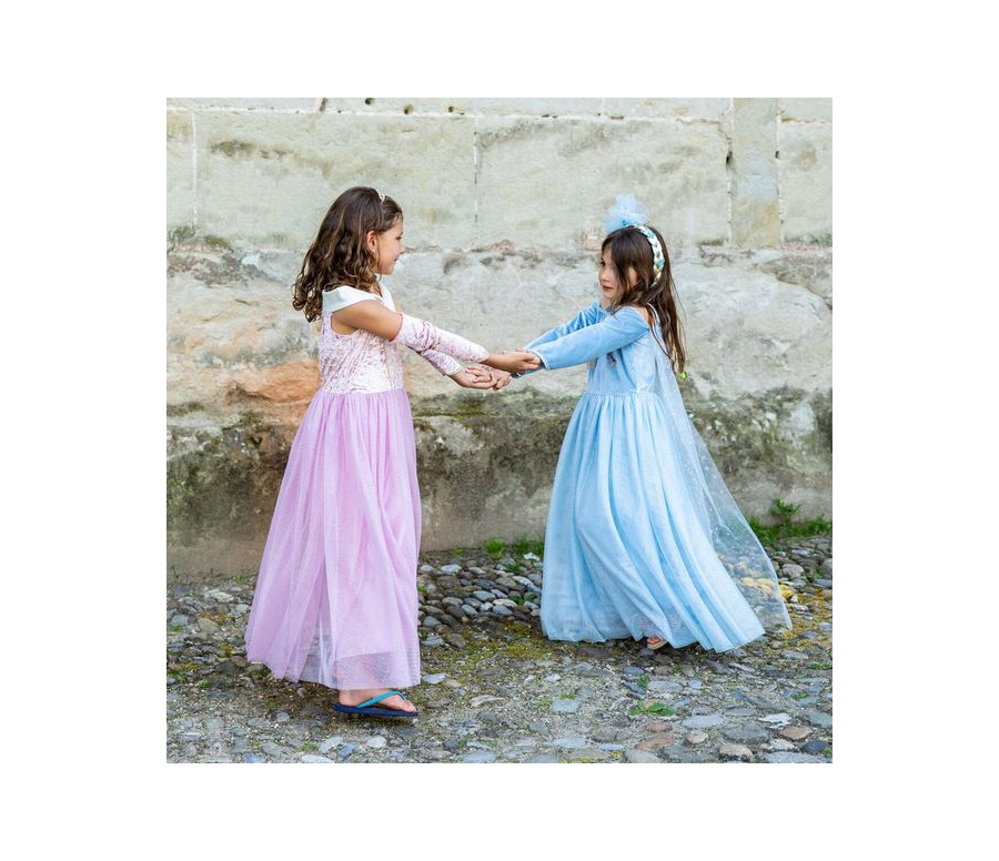 ROBE DE PRINCESSE VELOURS REINE DES GLACES, TAILLE US 5-6