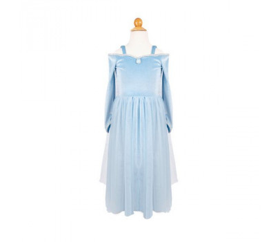ROBE DE PRINCESSE VELOURS REINE DES GLACES, TAILLE US 5-6