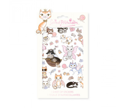 AUTOCOLLANTS - GOMMETTES -  THEME CHATON (32 PCS)