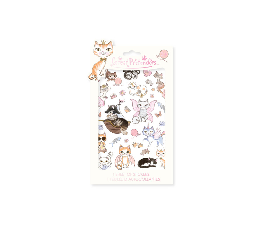 AUTOCOLLANTS - GOMMETTES -  THEME CHATON (32 PCS)