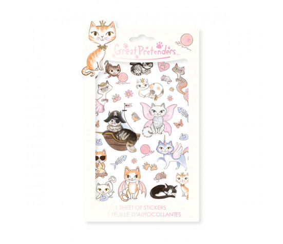 AUTOCOLLANTS - GOMMETTES -  THEME CHATON (32 PCS)