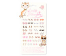SET DE 30 PAIRES DE BOUCLES D'OREILLES AUTOCOLLANTES CHATONS