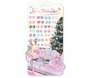 SET DE 30 PAIRES DE BOUCLES D'OREILLES AUTOCOLLANTES HOLIDAY