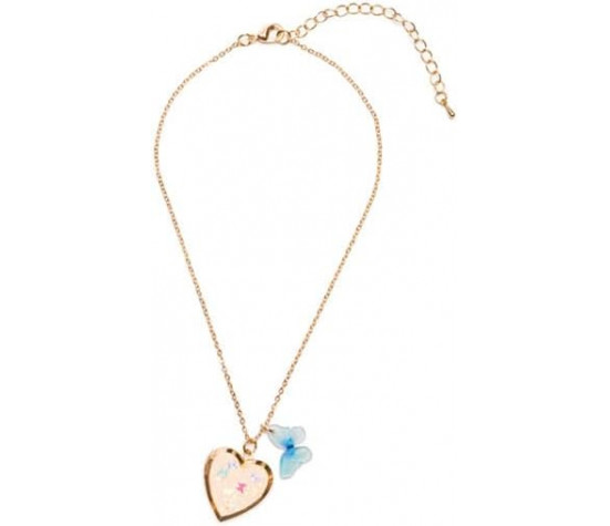 COLLIER - BUTTERFLY HEART LOCKET