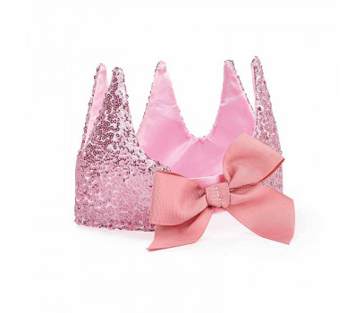COURONNE DE PRINCESSE SEQUINS, ROSE