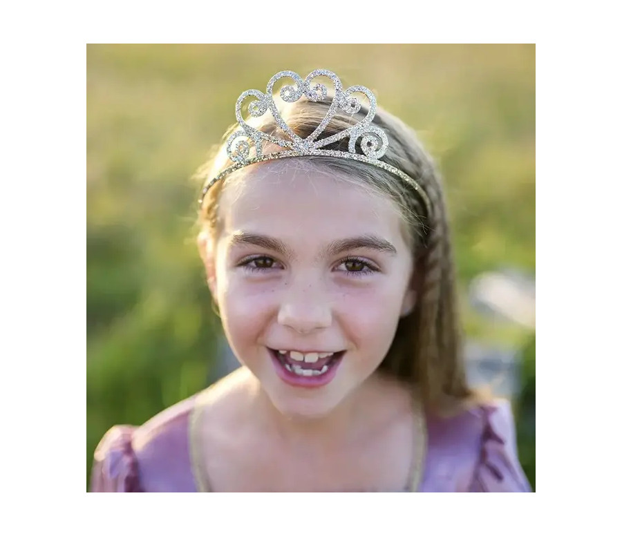 DIADEME METAL PAILLETE, ARGENT