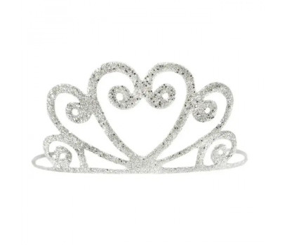 DIADEME METAL PAILLETE, ARGENT
