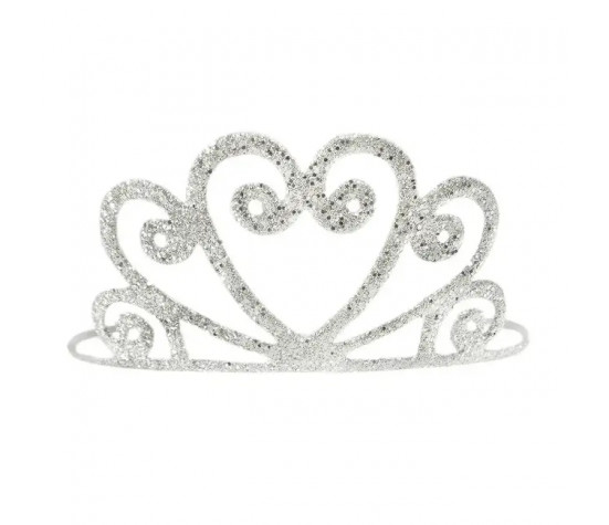 DIADEME METAL PAILLETE, ARGENT