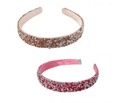 SERRE-TETE BOUTIQUE GUMMY GLITTER , 2 STYLES ASSORTIS