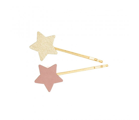 BARETTES BOUTIQUE MATTE STAR BOBBY 2PCS ASSORTIS