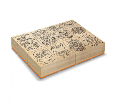 KIT TAMPONS BOIS DE NOEL