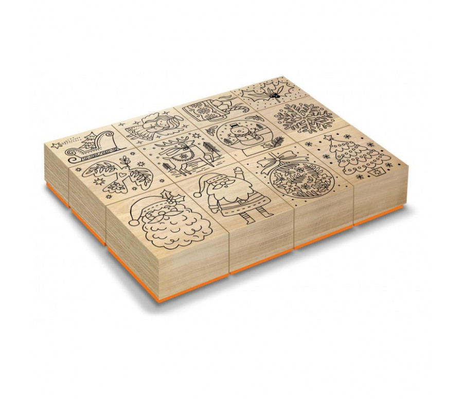 KIT TAMPONS BOIS DE NOEL KIT TAMPONS BOIS DE NOEL