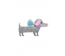 BARETTES BOUTIQUE DACHSHUND HAIRCLIP, 2 STYLES ASSORTIS
