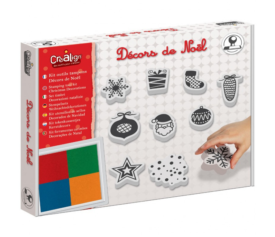 KIT TAMPONS DECORS DE NOEL KIT TAMPONS DECORS DE NOEL