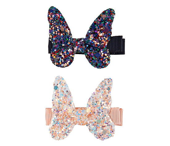 BARETTES BOUTIQUE ROCKSTAR BUTTERFLY, 2 STYLES ASSORTIS