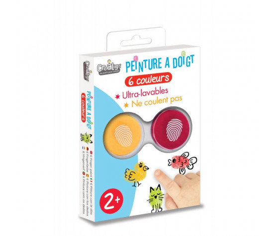 PEINTURE A DOIGTS - 6 ENCREURS