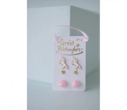 BOUCLES D'OREILLES BOUTIQUE UNICORN STUDDED, 3 PAIRES
