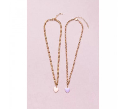 COLLIER BOUTIQUE CHUNKY CHAIN HEART ASSORTIS